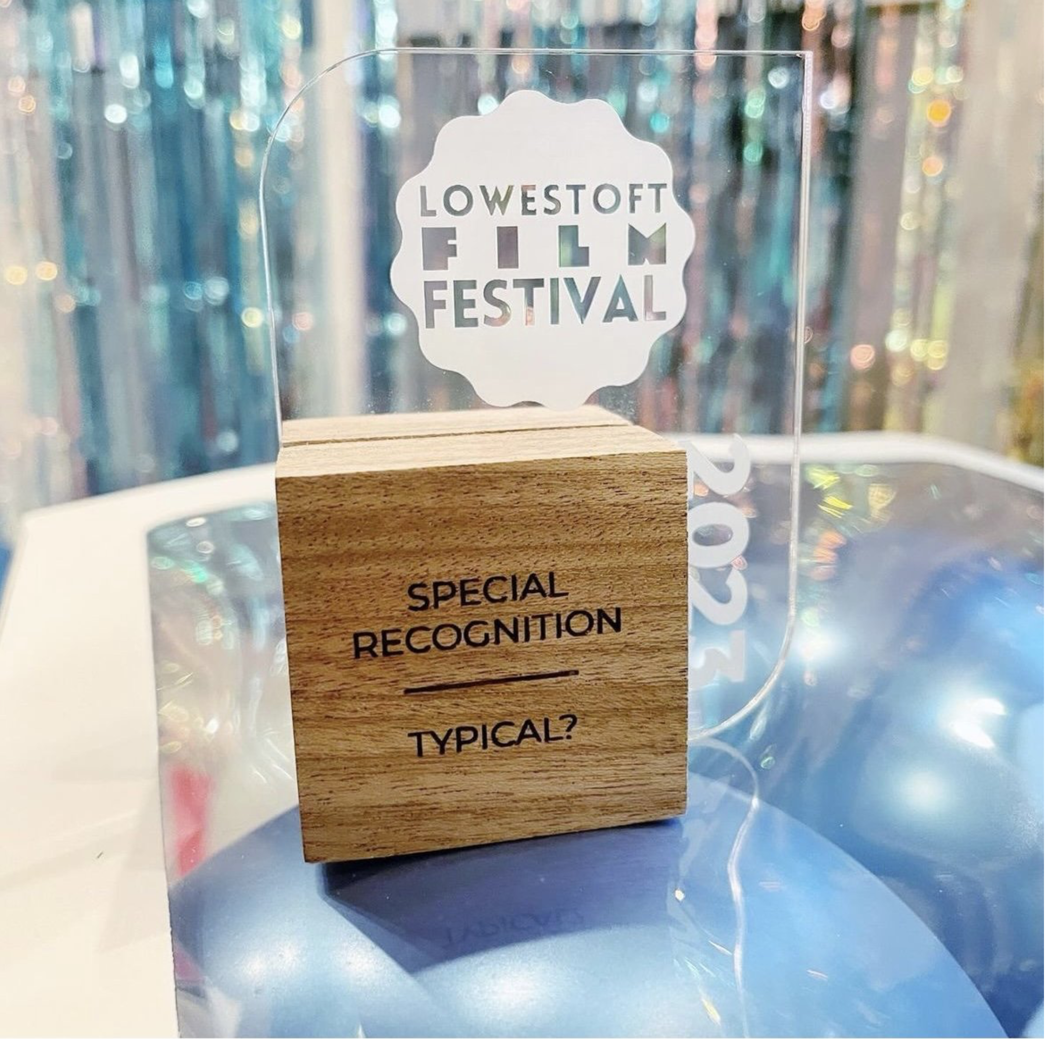 Lowestoft Film Festival special recognition award for TYPICAL?